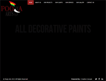 Tablet Screenshot of poojaarts.com